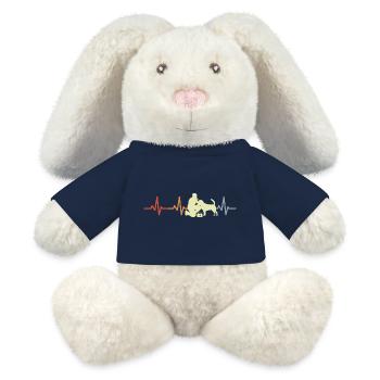 Vintage Vet Heartbeat - MiniFeet® RecycelHase® Bunny Cream - french navy - Front