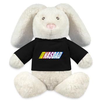 Funny Nasdad Racing car For Father's Day - MiniFeet® RecycelHase® Bunny Cream - black - Front