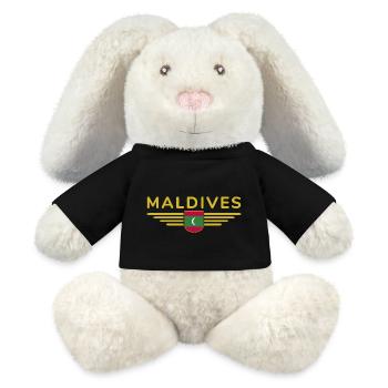 Maldives Fans: Exclusive Shirts - MiniFeet® RecycelHase® Bunny Cream - black - Front