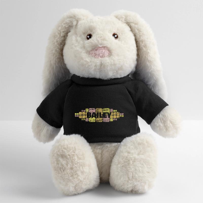 Bailey Lapin en peluche recyclé MiniFeet® Crème
