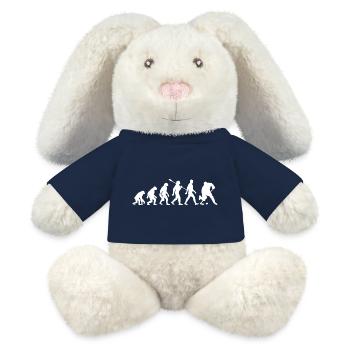 Evolution - Eishockey - Puck - Wintersport - MiniFeet® RecycelHase® Creme - French Navy - Vorne