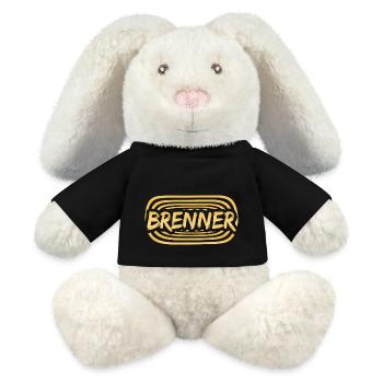 Work burner - MiniFeet® RecycelHase® Bunny Cream - black - Front