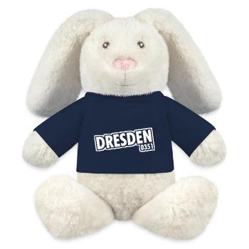 Dresden - 0351 - Area Code - Saxony - MiniFeet® RecycelHase® Bunny Cream - french navy - Front