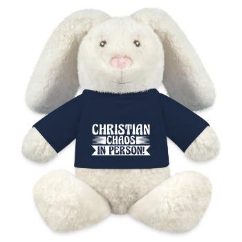 First name Chris Christian - MiniFeet® RecycelHase® Bunny Cream - french navy - Front