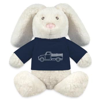 Truck Transporter LKW - MiniFeet® RecycelHase® Bunny Cream - french navy - Front