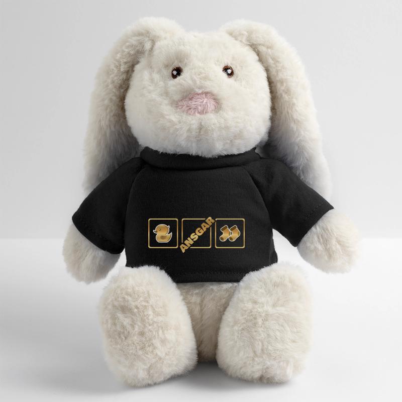 Ansgar comme naissance Lapin en peluche recyclé MiniFeet® Crème