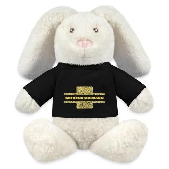 Occupation: Media clerk - MiniFeet® RecycelHase® Bunny Cream - black - Front