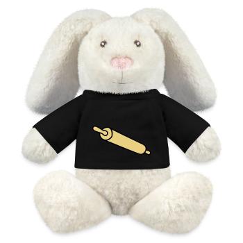 rolling_pin - MiniFeet® RecycelHase® Bunny Cream - black - Front