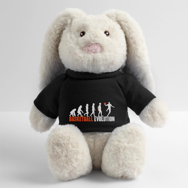 Basketball Joueurs de basket-ball Evolution Lapin en peluche recyclé MiniFeet® Crème