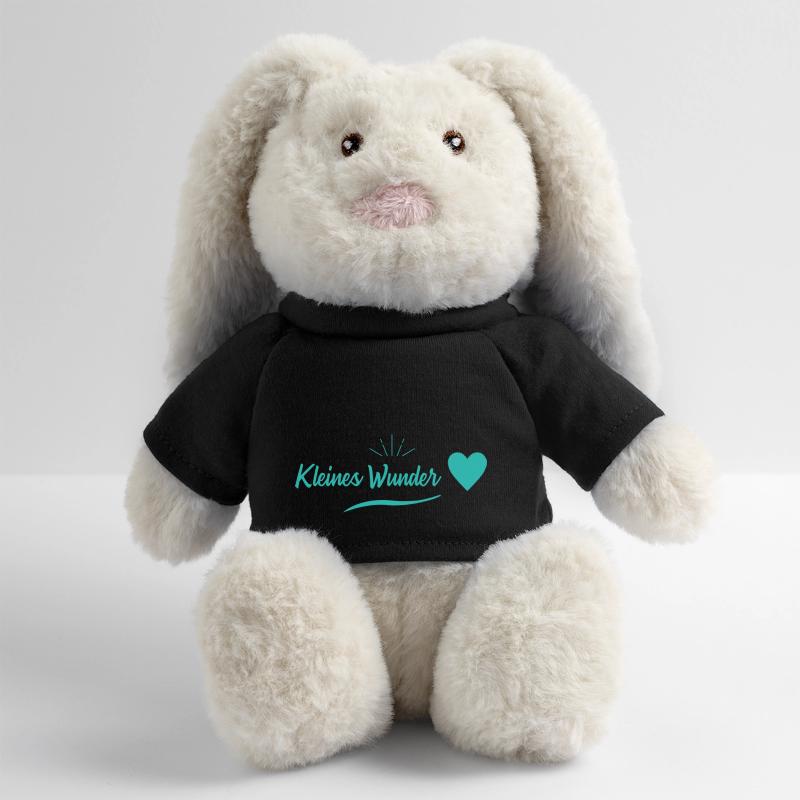 Petit miracle - Grossesse Lapin en peluche recyclé MiniFeet® Crème