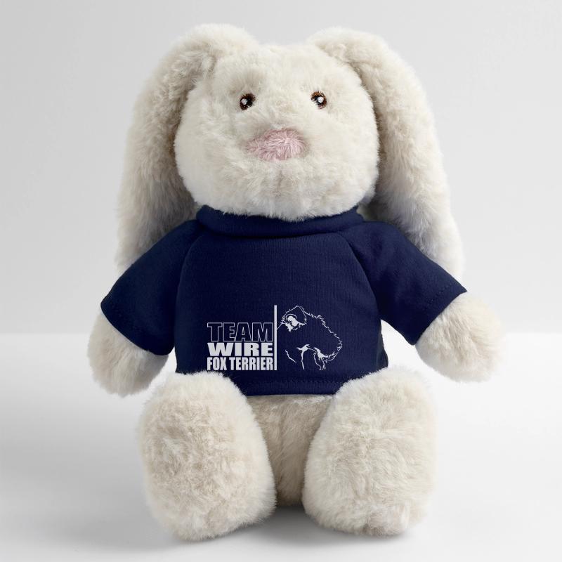 TEAM Wire Fox Terrier Dog Dog Wilsigns MiniFeet® RecycelHase® Bunny Cream