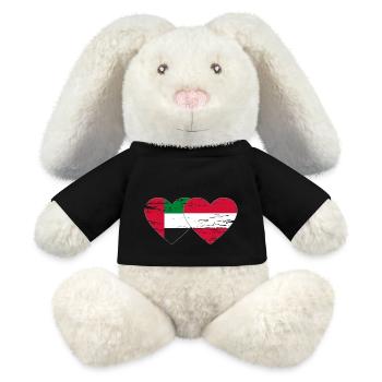 Vereinigte Arabische Emirate Österreich Herz - MiniFeet® RecycelHase® Creme - Schwarz - Vorne