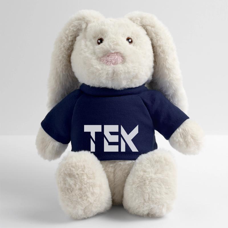 Tek Lapin en peluche recyclé MiniFeet® Crème