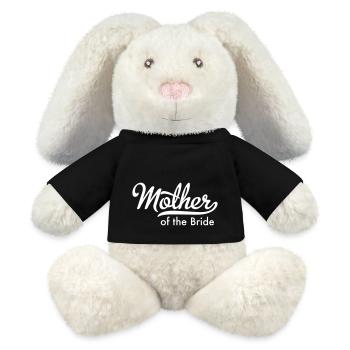 Mère de la mariée - Lapin en peluche recyclé MiniFeet® Crème - noir - Devant