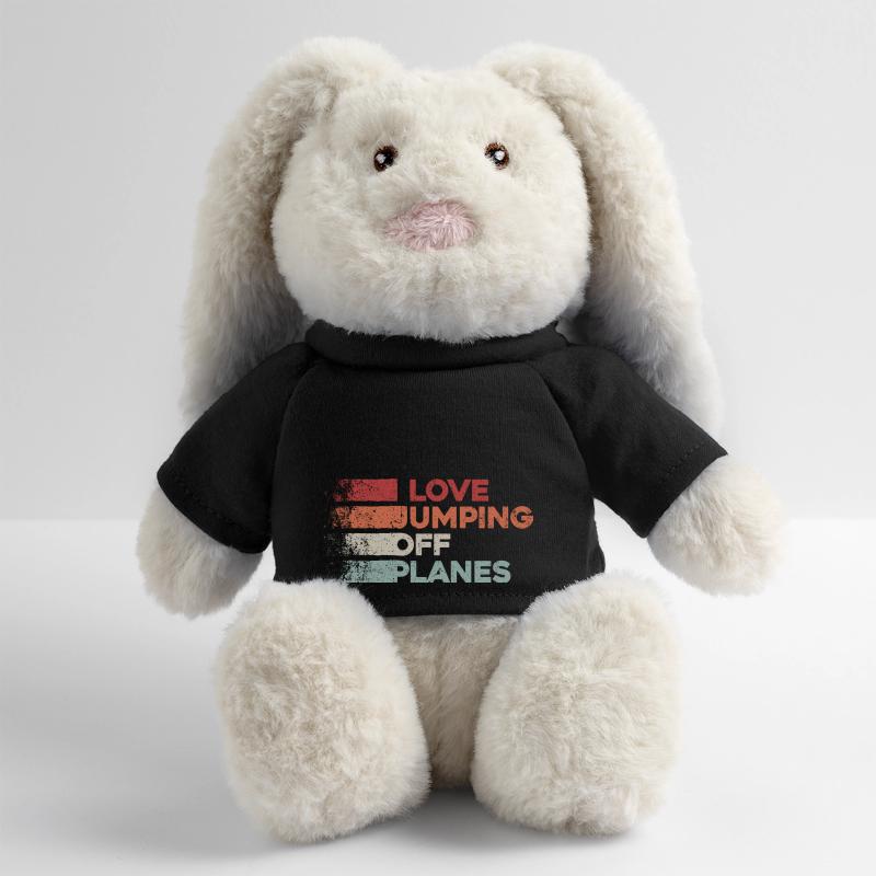 Skydiving Passion Design. Perfect Adrenaline Gift MiniFeet® RecycelHase® Bunny Cream