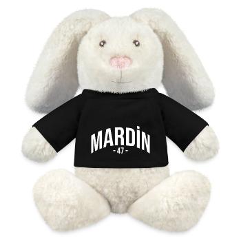 Mardin 47 Türkei Turkiye Geschenk Urlaub TR Türk - MiniFeet® RecycelHase® Creme - Schwarz - Vorne