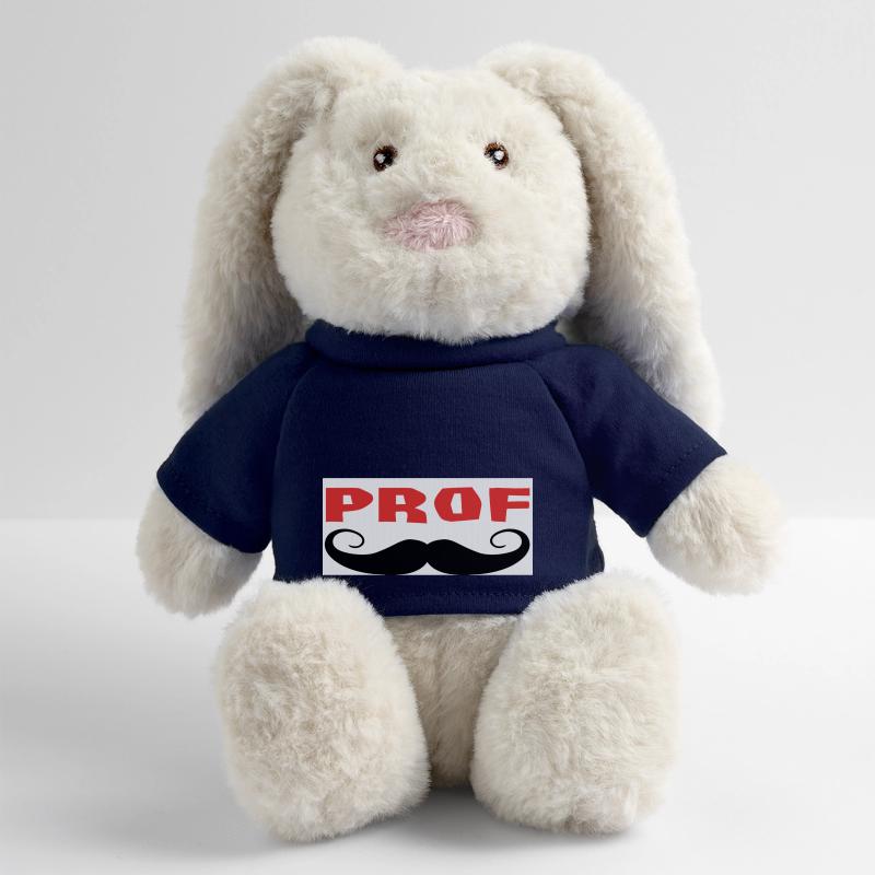 PROF Lapin en peluche recyclé MiniFeet® Crème