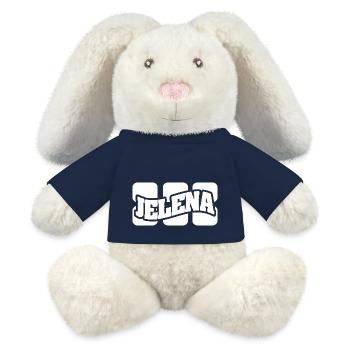 Name Jelena - MiniFeet® RecycelHase® Bunny Cream - french navy - Front