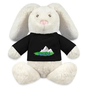 Zugspitze Zugspitze - Lapin en peluche recyclé MiniFeet® Crème - noir - Devant