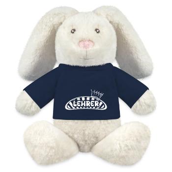 Lehrer als Beruf - MiniFeet® RecycelHase® Creme - French Navy - Vorne