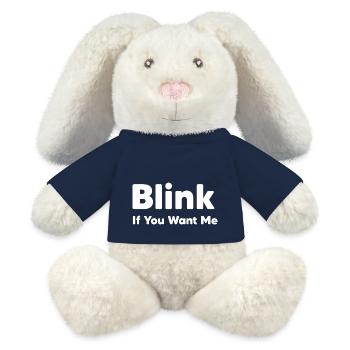 blink if you want me - MiniFeet® RecycelHase® Bunny Cream - french navy - Front