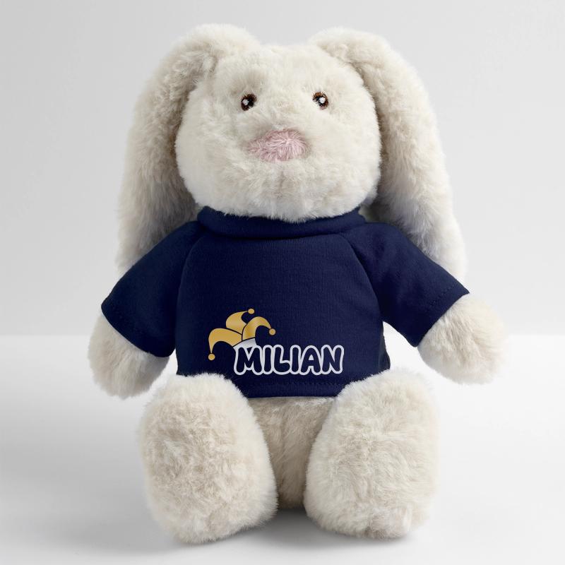 Milian comme carnaval Lapin en peluche recyclé MiniFeet® Crème