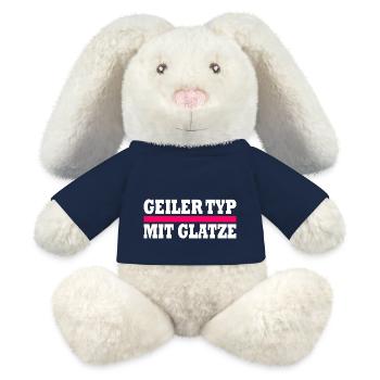 geiler typ mit glatze - MiniFeet® RecycelHase® Creme - French Navy - Vorne