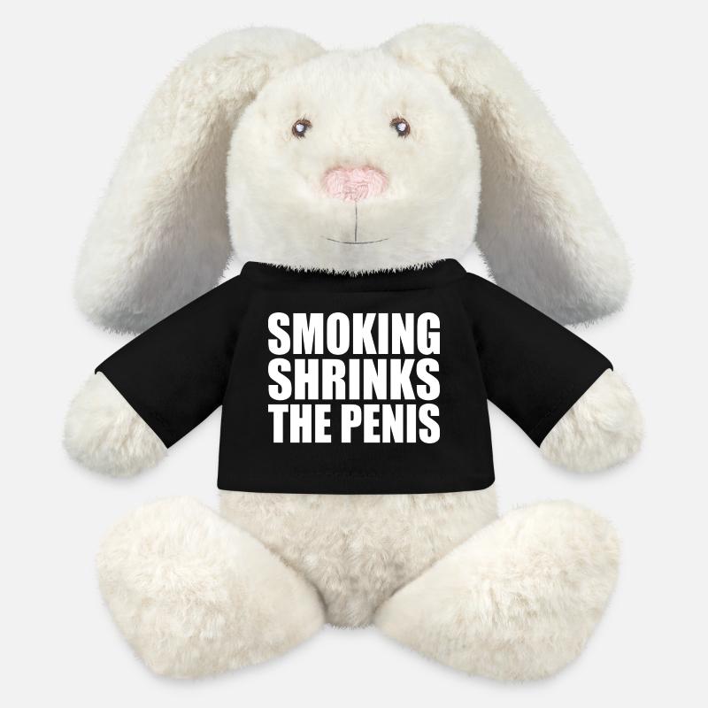 Smoking shrinks the penis - MiniFeet® RecycelHase® Bunny Cream - black