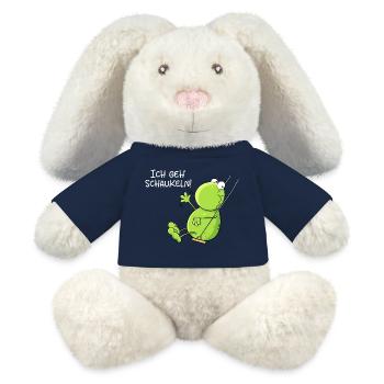 Ich Geh Schaukeln Frosch - MiniFeet® RecycelHase® Creme - French Navy - Vorne