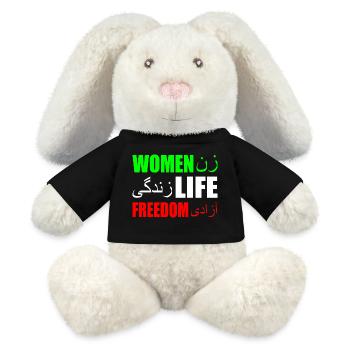 Women life freedom iran - MiniFeet® RecycelHase® Creme - Schwarz - Vorne