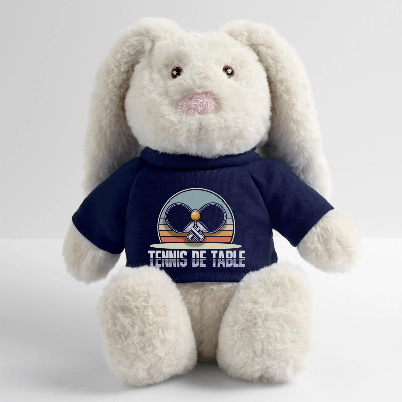 Ping-pong Lapin en peluche recyclé MiniFeet® Crème