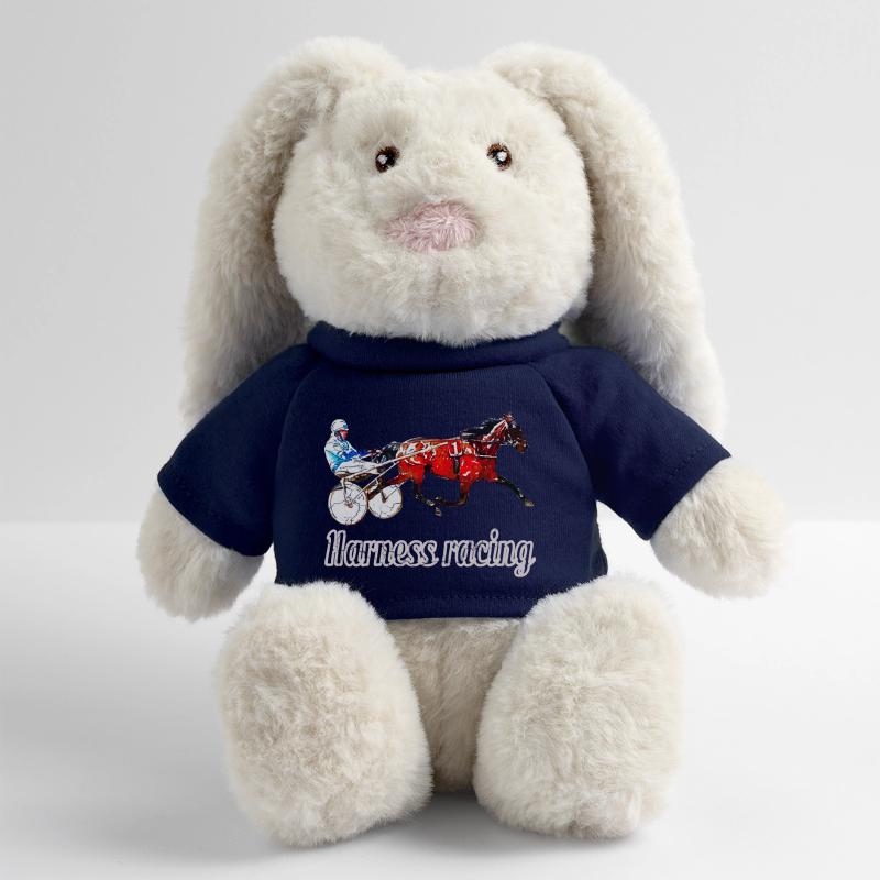 Design Traber avec lettrage Lapin en peluche recyclé MiniFeet® Crème