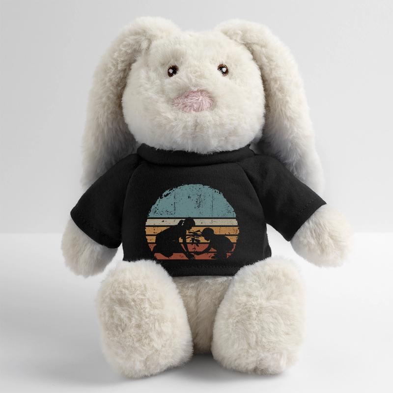 Sunset Silhouette Duo by Palm Tree MiniFeet® RecycelHase® Bunny Cream