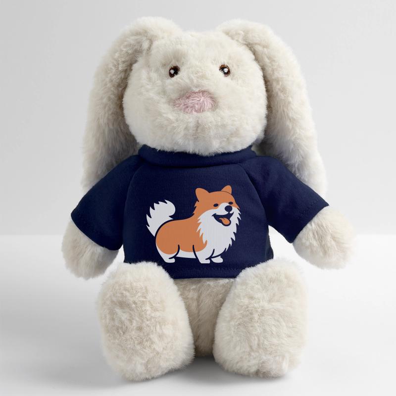 Spitz Lapin en peluche recyclé MiniFeet® Crème