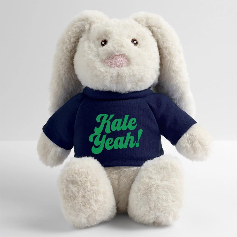 Kale oui Lapin en peluche recyclé MiniFeet® Crème