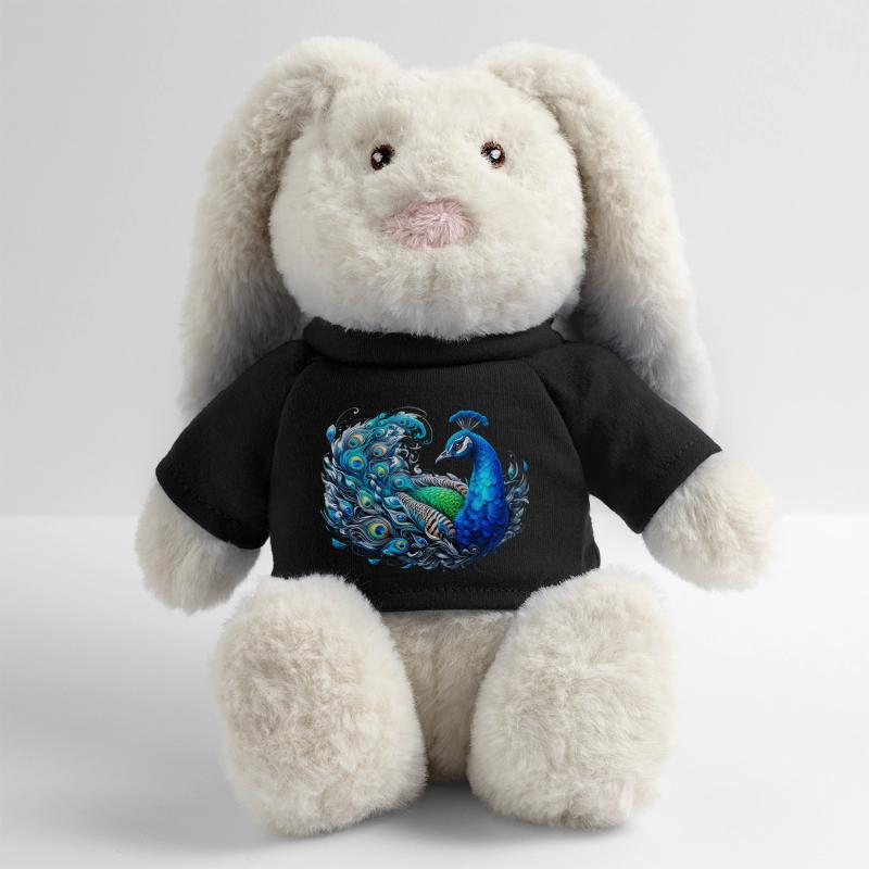 Paon Lapin en peluche recyclé MiniFeet® Crème