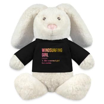 Windsurfing - MiniFeet® RecycelHase® Bunny Cream - black - Front