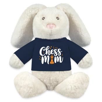 Chess Mom Schach Spruch Zitat - MiniFeet® RecycelHase® Creme - French Navy - Vorne
