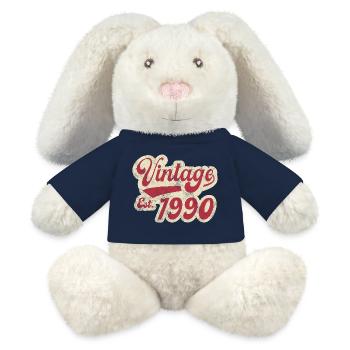 Vintage Est 1990 - MiniFeet® RecycelHase® Bunny Cream - french navy - Front