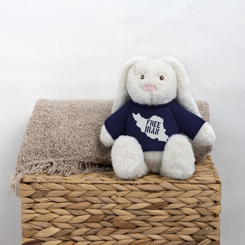 Iran Liberté Iran Libérer l’Iran Lapin en peluche recyclé MiniFeet® Crème