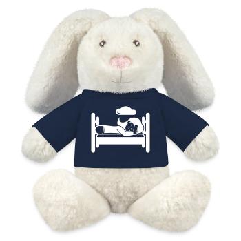 Sleeping Tired - MiniFeet® RecycelHase® Bunny Cream - french navy - Front