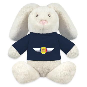 Andorra Style Design T-Shirt - MiniFeet® RecycelHase® Bunny Cream - french navy - Front