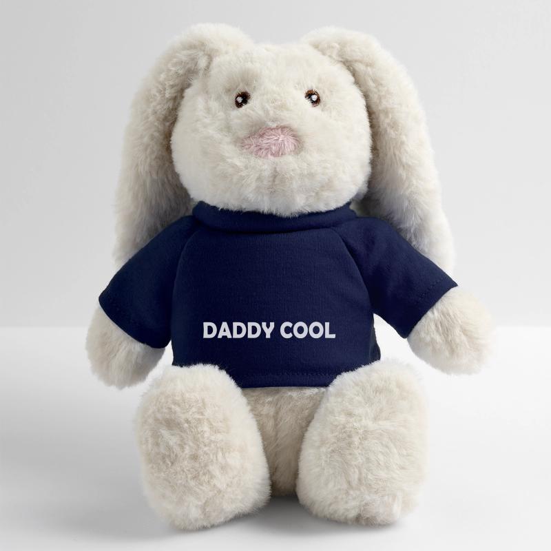 Daddy cool Lapin en peluche recyclé MiniFeet® Crème