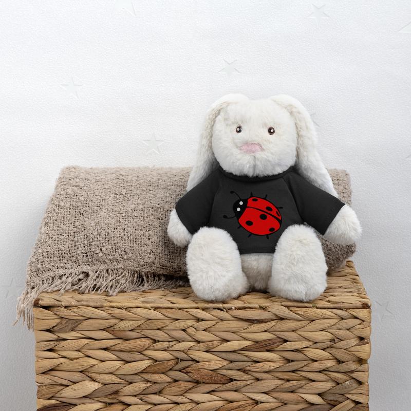 Ladybug MiniFeet® RecycelHase® Bunny Cream