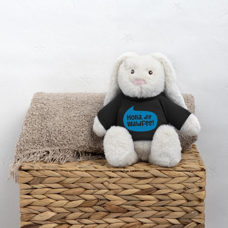 holla la fée de forêt Lapin en peluche recyclé MiniFeet® Crème