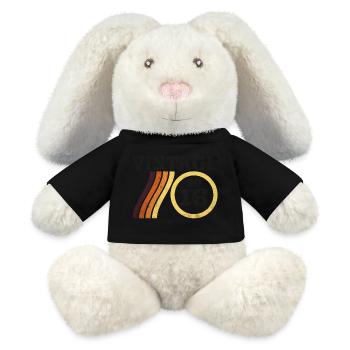 Classique Édition Limitée Millésime 2016 Rétro 8 - Lapin en peluche recyclé MiniFeet® Crème - noir - Devant