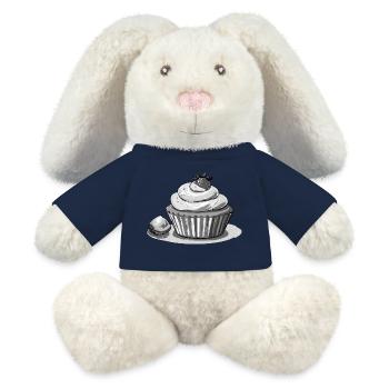Cupcake Strawberry - MiniFeet® RecycelHase® Creme - French Navy - Vorne