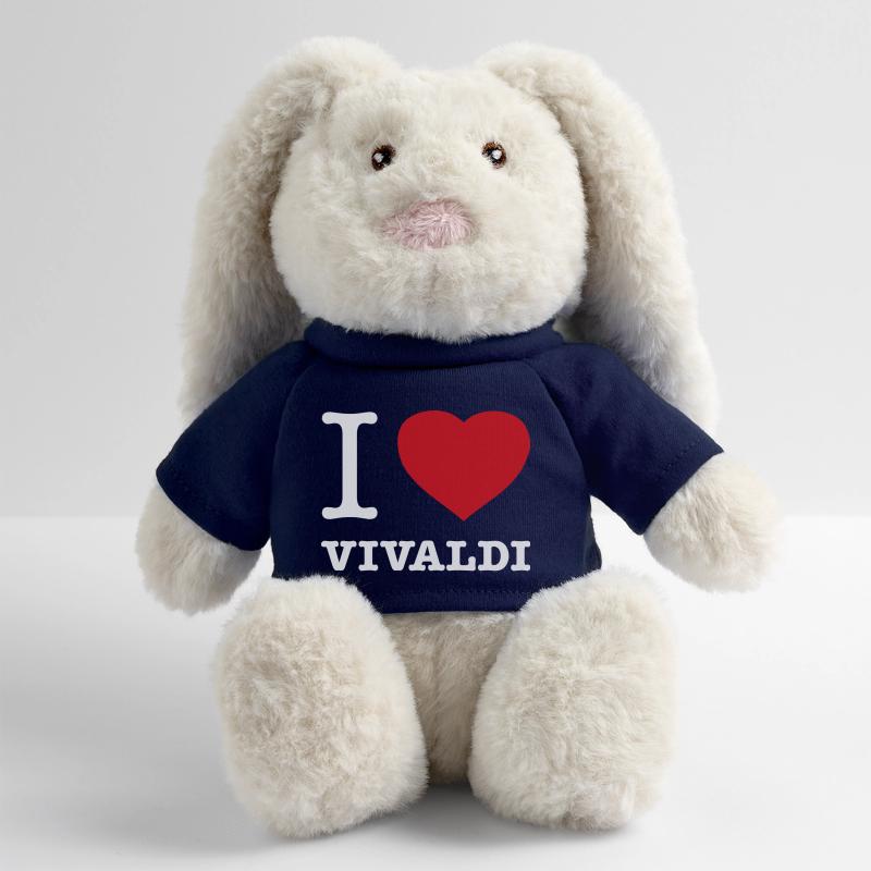 J’ADORE VIVALDI Lapin en peluche recyclé MiniFeet® Crème