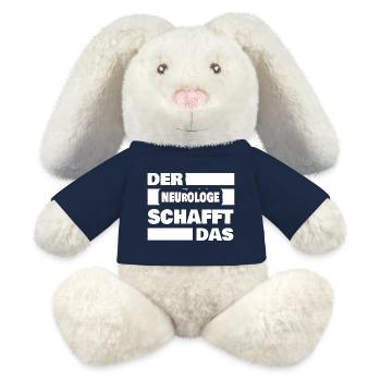Neurologist as work - MiniFeet® RecycelHase® Bunny Cream - french navy - Front