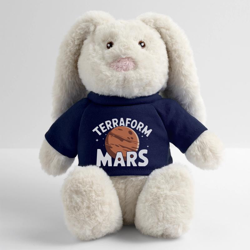 Mars Planète Planète Système Solaire Lapin en peluche recyclé MiniFeet® Crème